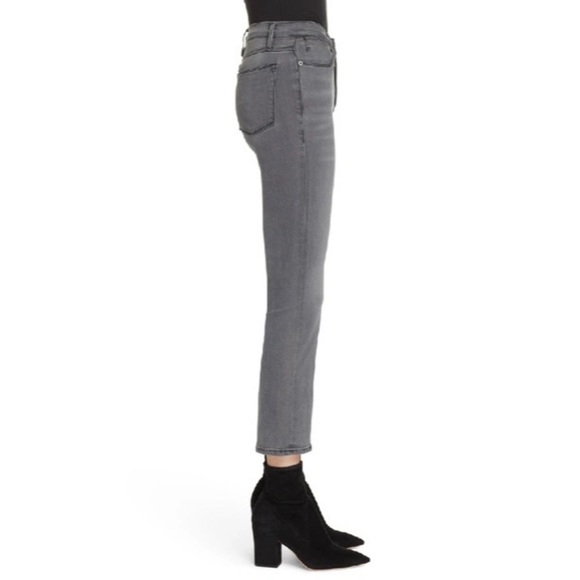 FRAME Le High Straight Skinny in Hunt - Picture 3 of 9